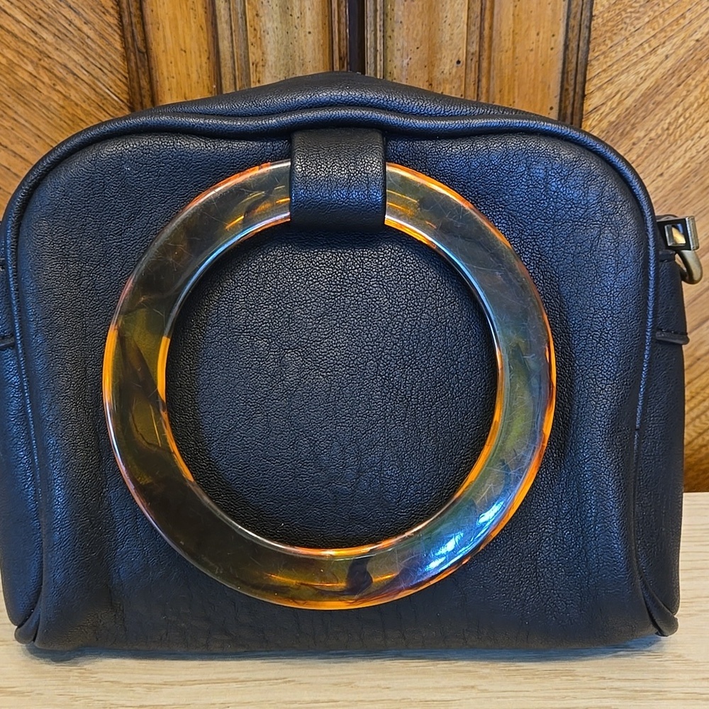 Anthropologie Lucite-Handled Mini Crossbody Bag